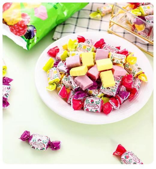 【中欧班列精选】俄罗斯KDV巧克力威化糖水果软糖500g/袋  正品保证 商品图6