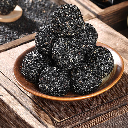 s 西域皇后新疆黑芝麻丸500克/袋  独立小袋黑芝麻球整粒芝麻零食 商品图2