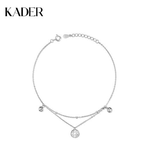 KADER宫铃脚链女纯银铃铛2021新款潮ins小众设计森系生日礼物高级 商品图3