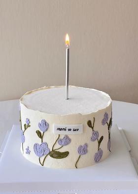 【生日蛋糕】紫色郁金香