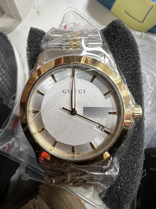 HCYA126409	GUCCI G-Timeless系列日期显示条形刻度石英女表 （可能无电） 商品图3