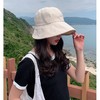 渔夫帽女夏可扎马尾遮阳帽韩版百搭防晒遮脸鸭舌帽薄款棉布太阳帽 商品缩略图1