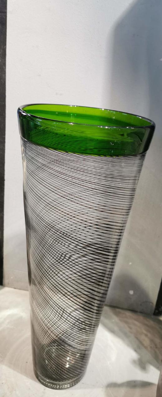 斜条纹花瓶绿口 商品图0