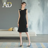 高端无袖西装连衣裙女显瘦a字裙时尚赫本风小黑裙气质OL职业装 商品缩略图3