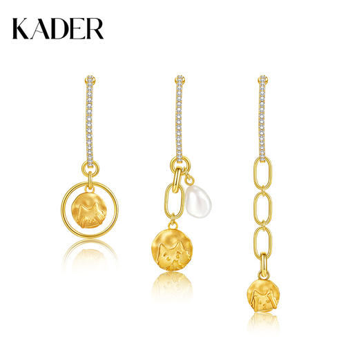 卡蒂罗 三不猫纯银耳饰小众设计高级感珍珠长款耳坠单只生日礼物 商品图4