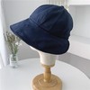 渔夫帽女夏可扎马尾遮阳帽韩版百搭防晒遮脸鸭舌帽薄款棉布太阳帽 商品缩略图6