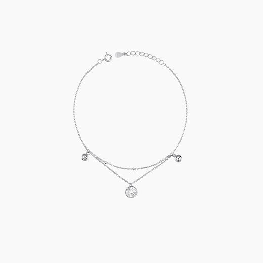 KADER宫铃脚链女纯银铃铛2021新款潮ins小众设计森系生日礼物高级 商品图0