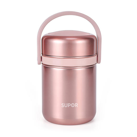 苏泊尔 保温饭盒高汤宝系列保温提锅 KF15A10玫瑰金1.5L 商品图0