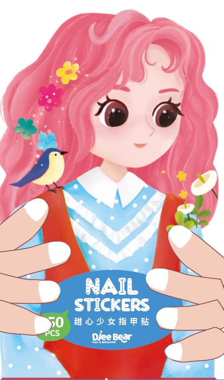 迪杰熊指甲贴-少女花园ZJ601 商品图0