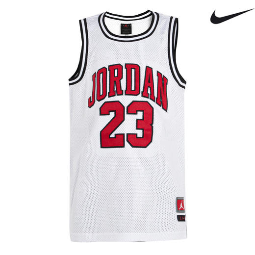 耐克-童衣类（夏）儿童背心款运动服篮球T恤白色无袖短袖JD2122087 商品图0