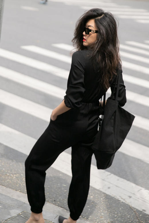 CG｜Tina silk Jumpsuit  [深V真丝长袖连体裤] 商品图3