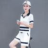 短袖休闲，运动服套装宽松显瘦时尚漂亮翻领两件套TR-2015 商品缩略图6