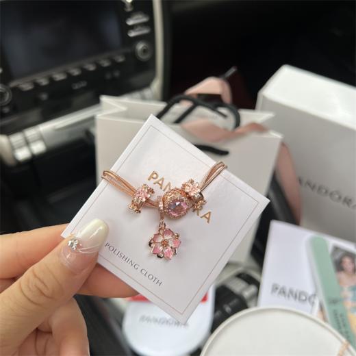 H134潘D拉落樱缤纷樱花手链项链 商品图3