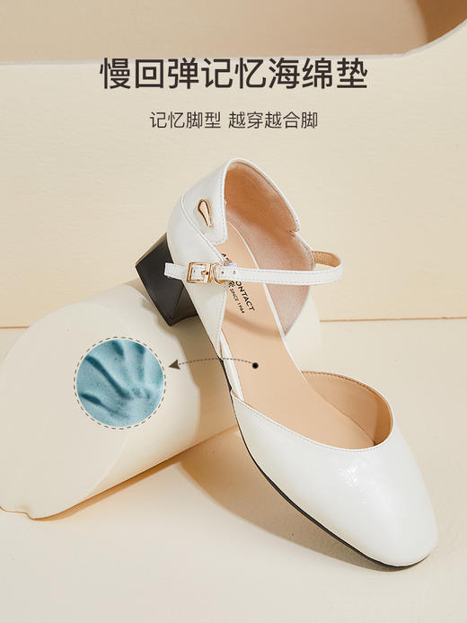 ARCHCONTACT安启美奈包头舒适粗跟凉鞋 商品图2