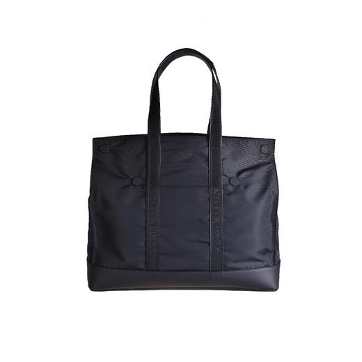 ALEXANDER MCQUEEN 亚历山大.麦昆 男士皮革 De Manta 手提包 黑色 683113 1AAE7 1000 商品图0