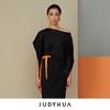 JUDYHUA 一字领皱褶上衣 商品缩略图0