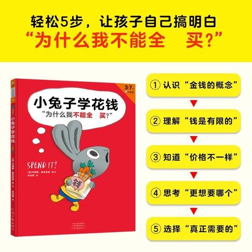 小兔子学花钱系列 完整版 全4册 3-7岁 辛德斯•麦克劳德 著 儿童绘本 商品图2