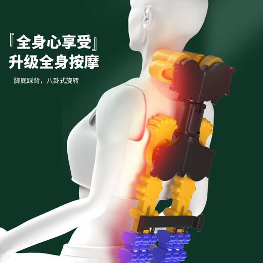 奕佳  颈椎按摩器 按摩枕 背部腰部颈椎按摩垫四位一体   YJ-M11 商品图2