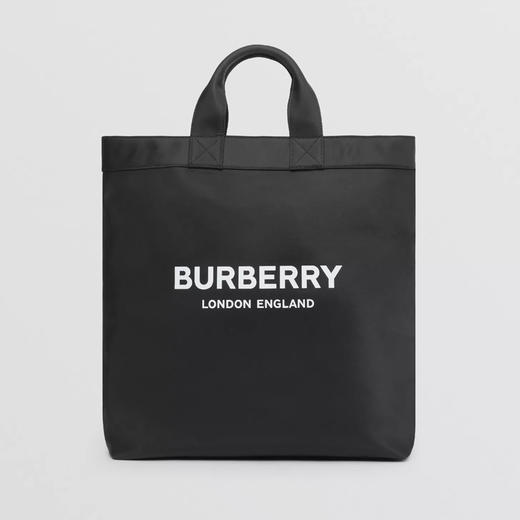 BURBERRY 巴宝莉 男士徽标印花尼龙托特包 黑色 8026233 A1189 商品图0