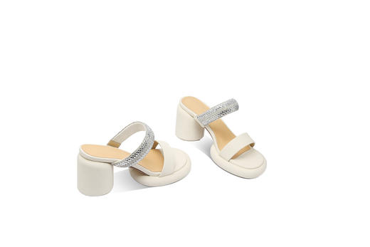 新欧美高跟粗跟外穿凉拖鞋  OLD-F11137aa 商品图5