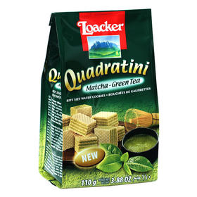 110g莱家抹茶味粒粒威化饼干