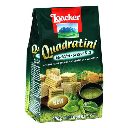 110g莱家抹茶味粒粒威化饼干 商品图0