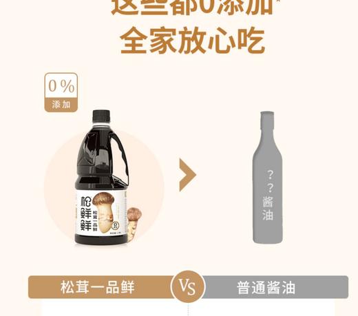【清心湖】松鲜鲜松茸一品鲜酱油1.58L 生抽调味提味增鲜 商品图5