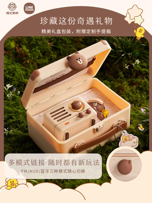 猫王·小王子 FM/蓝牙音箱布朗熊特别版 商品图2