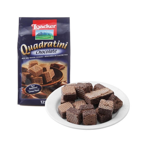 125g莱家威化巧克力味粒粒装威化饼干 商品图0