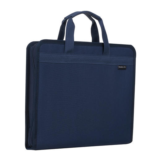 齐心 A8113 布面风琴手提公文包 A4 商品图2