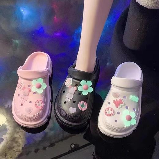 可爱拖鞋女夏季外穿2022年新款百搭厚底甜美云朵鞋 恨天高 商品图1