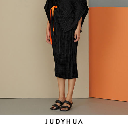 JUDYHUA 手工皱褶半裙 商品图1