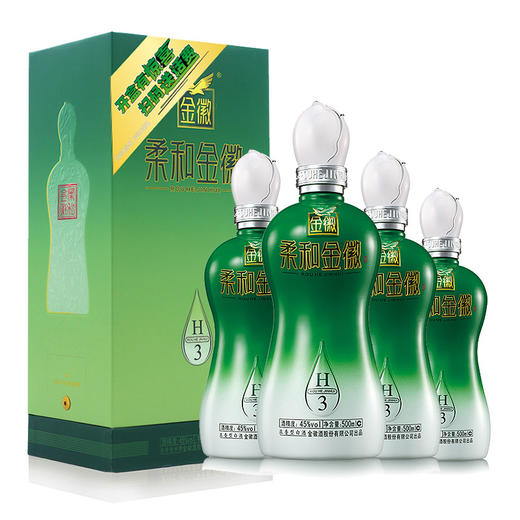 甘肃金徽酒45度柔和H3 500mL*4瓶整箱装 浓香型白酒 商品图5