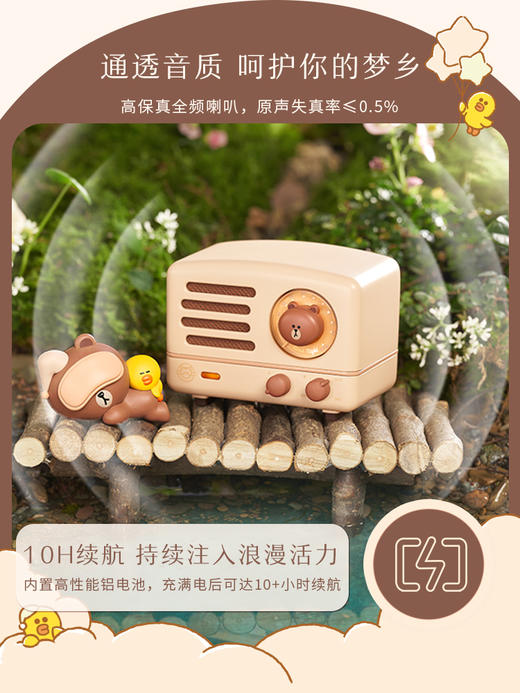 猫王·小王子 FM/蓝牙音箱布朗熊特别版 商品图1