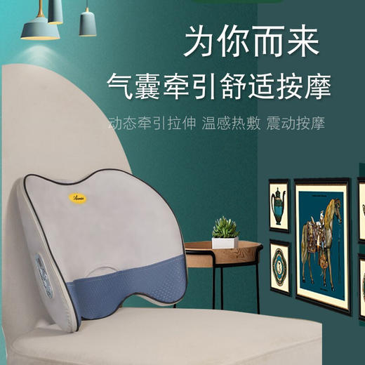 奕佳  腰部按摩器 腰疼神器 热敷气囊按摩垫   AVS-M1 商品图0