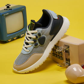 卡尔美童鞋夏男童休闲鞋女童鞋跑运动鞋透气中大童板鞋