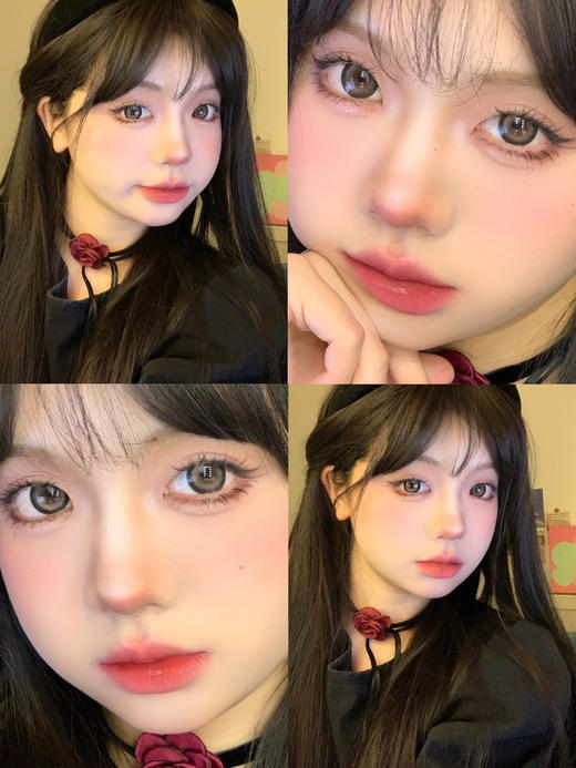 dewylens 美瞳半年抛 藤比黑玫酱（滕比黑玫酱） 直径14.5mm着色13.9mm 0-800度 商品图2