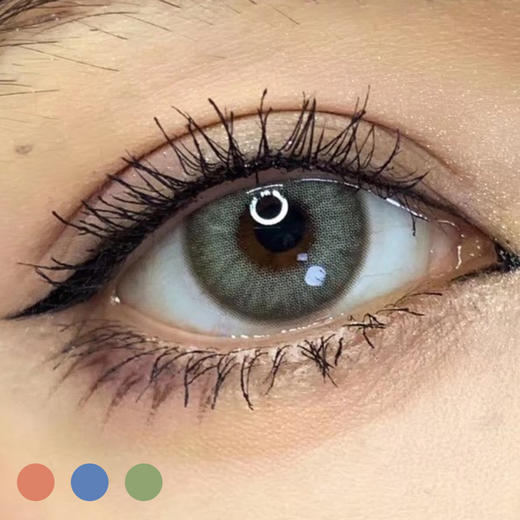 #ABG 外国人9代 绿棕 / 蓝灰  14.2mm【1片装】外国人主题 / 改瞳色 / 年抛 商品图4