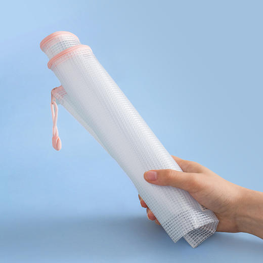 齐心 A3362 莫兰迪网格拉链袋 A4 商品图1