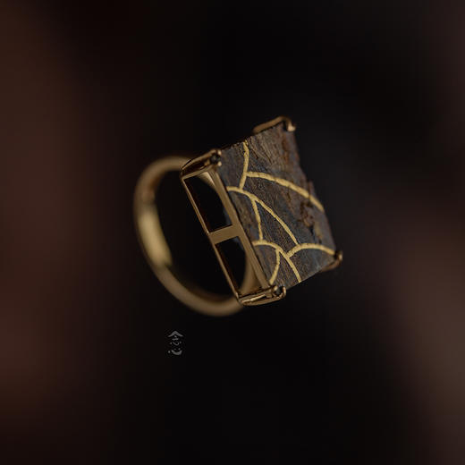 戒指 | 沉香描金戒指 商品图1