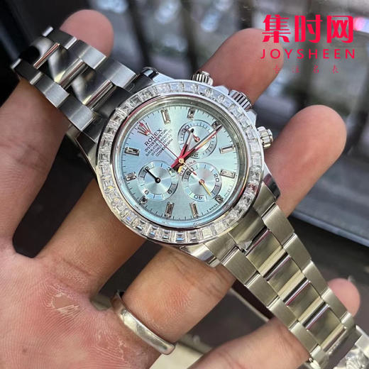 劳力士 宇宙计型迪通拿系列 冰蓝面冰糖迪钻圈 男士腕表 表盘尺寸：40mm×12.4mm 实测！
机芯：搭载改Cal.4130全自动机械机芯 商品图3