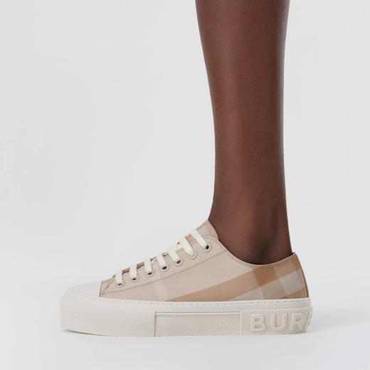 BURBERRY 巴宝莉 女士格纹棉质休闲运动鞋 8053990 A7464 商品图3