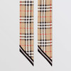 BURBERRY 巴宝莉 女士Vintage 格纹和徽标印花真丝紧身围巾 8028950 A7026 商品缩略图2