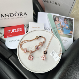 H134潘D拉落樱缤纷樱花手链项链