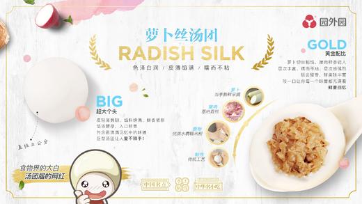 园外园 汤圆 一盒9只 黑芝麻/荠菜肉/鲜肉/萝卜丝/红小豆 商品图7