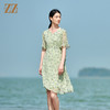 佐尔美夏季新款 桑蚕丝真丝乔其连衣裙女E22LS51 商品缩略图3
