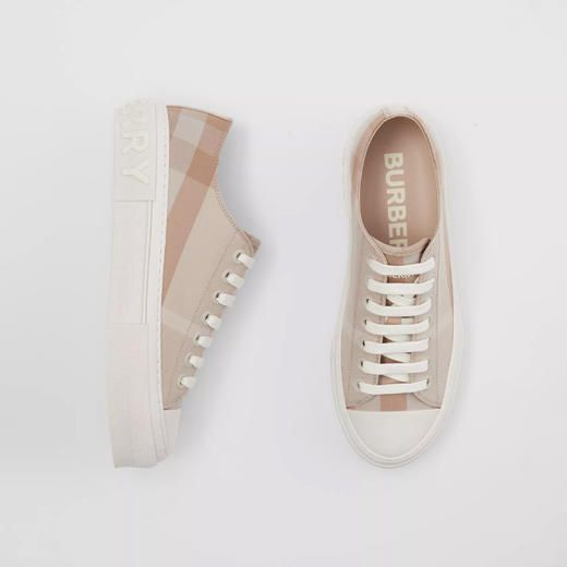 BURBERRY 巴宝莉 女士格纹棉质休闲运动鞋 8053990 A7464 商品图2