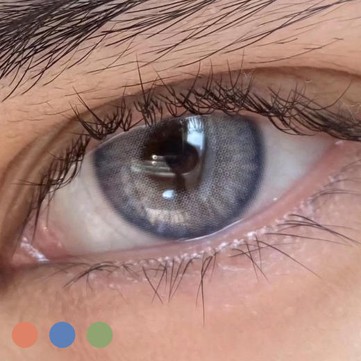 #ABG 外国人9代 绿棕 / 蓝灰  14.2mm【1片装】外国人主题 / 改瞳色 / 年抛 商品图0