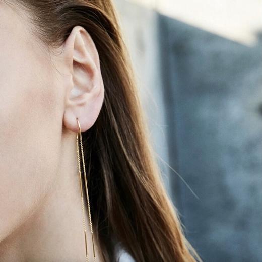 北京仓｜CHARLOTTE LEBECK-Milo-简约链式 耳线（单只）［丹麦设计师］ 商品图2