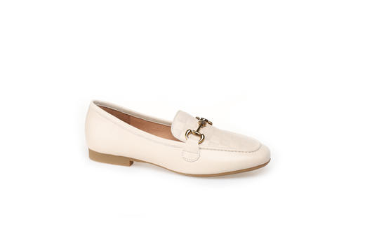 豪麟名鞋奥莱迪嘉女装羊皮革JK乐福鞋DJCMO22WS205白色  原价1660元 商品图0